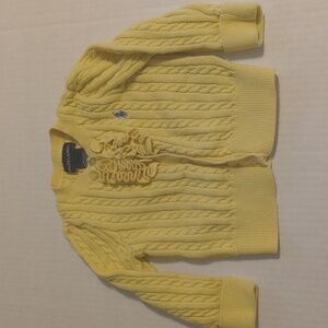 Ralph Lauren Soft Yellow Knit Sweater 12m